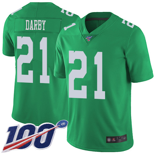 Men Philadelphia Eagles #21 Ronald Darby Limited Green Rush Vapor Untouchable NFL Jersey 100th Season